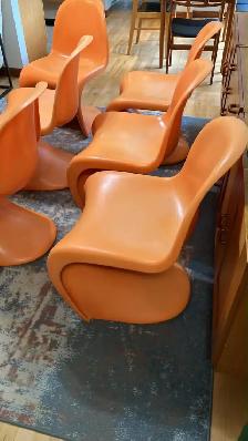Mid century. Ensemble de 6 chaises. Set 6 chairs - Photo 6