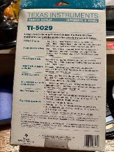 Vintage Texas Instruments TI-5029 printer calculator NEW IN BOX - Photo 2