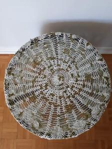 Nappe crochetée à la main 51 pouces diamètre