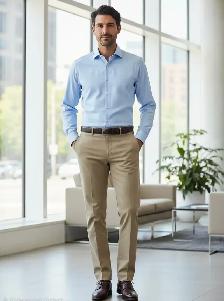 BRAND NEW MEN'S FORMAL PANT WITH A NEW BELT (36 X 30) - Photo 3