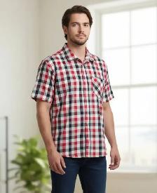 NEW MEN'S SHORT SLEEVE SHIRT (LARGE - 2 QTY) - Photo 4