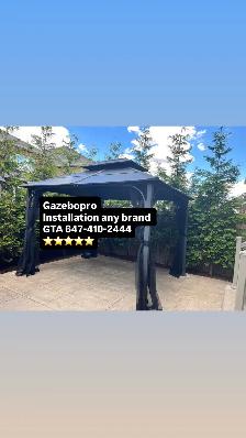 installation gazebo