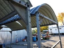 15' X 7' COMMERCIAL GALVANISED STEEL CANOPY - Photo 3