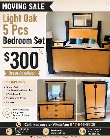5pc Bedroom Set for Sale $300