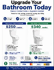 Toilet Supply & Installation – Durham Region
