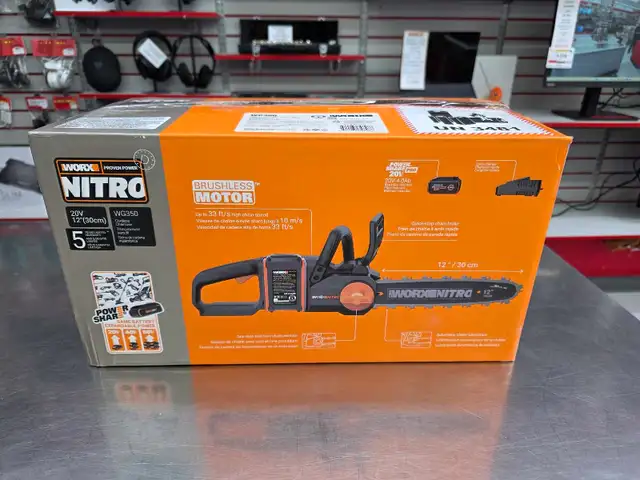 scie a chaine worx nitro