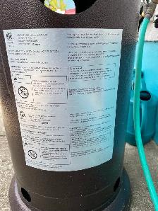Large Propane Patio Heater with propane tank half full - Photo 2