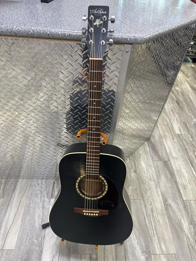 Art Luthere Cedar Black Acoustic Guitar