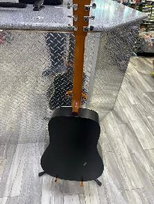 Art Luthere Cedar Black Acoustic Guitar - Photo 4