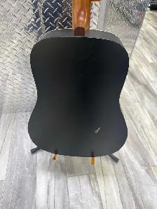 Art Luthere Cedar Black Acoustic Guitar - Photo 7