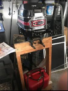 9.8 hp mercury outboard motor,2 stroke,long shaft /tank and hose - Photo 2