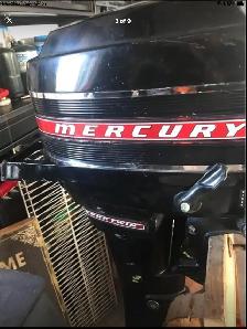 9.8 hp mercury outboard motor,2 stroke,long shaft /tank and hose - Photo 3