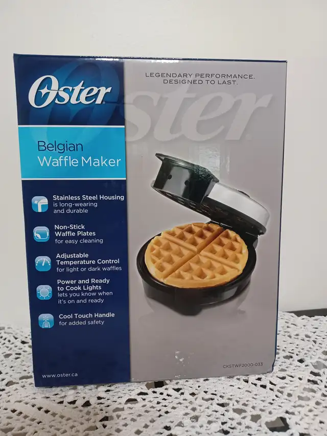 OSTER Belgian Waffle Iron