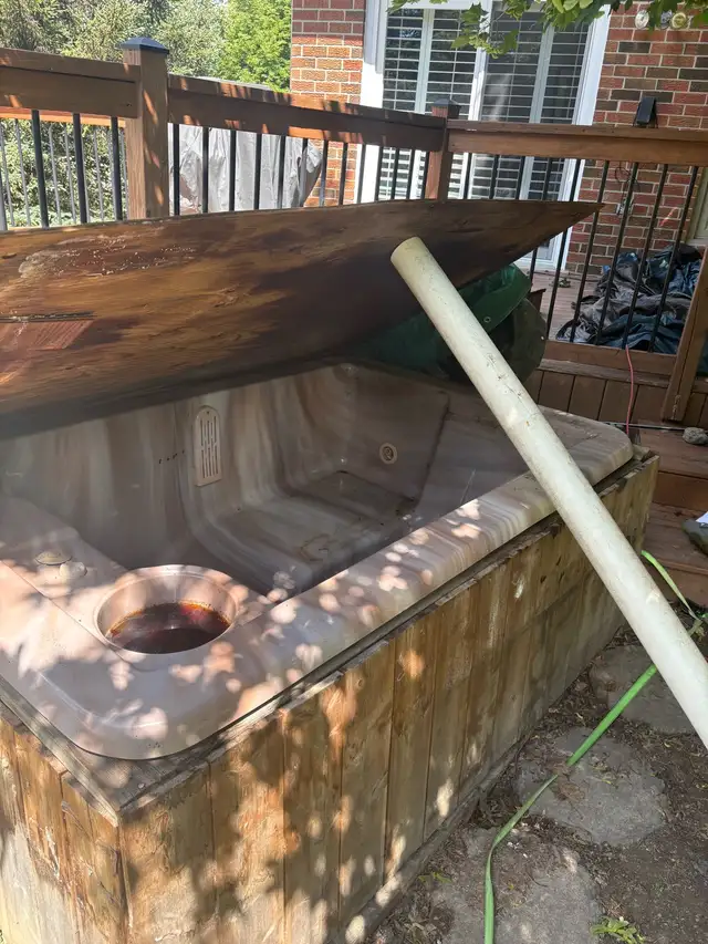 Above Ground Pool and Hot Tub