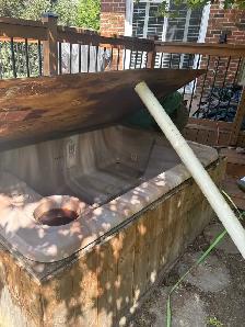 Above Ground Pool and Hot Tub