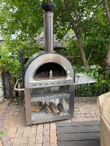 huge wood fired pizza oven Italian made