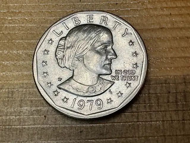 Rare 1979 U.S.A. P SUSAN B ANTHONY One Dollar Coin !