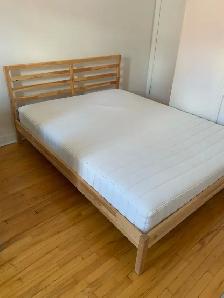 Lit IKEA TARVA 2 places avec matelas