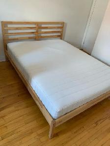 Lit IKEA TARVA 2 places avec matelas - Photo 2