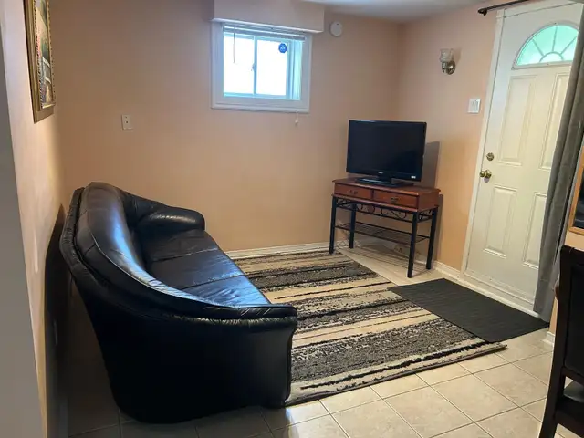 Furnished 1 bed basement