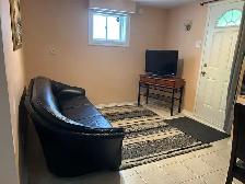 Furnished 1 bed basement