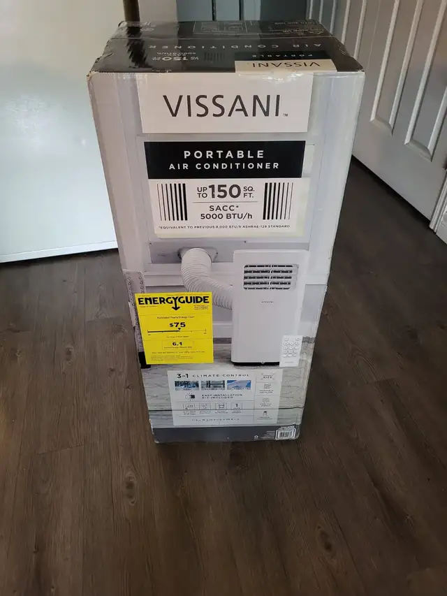 URGENT-BRAND NEW Vissani 5000 BTU Portable Air Conditioner VAPA0