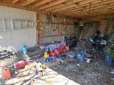 Lots of lawn & garden tools landscaping equipment