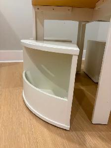 CRATE & BARREL KIDS Nesting Wood Kids Play Table & 4 Stools - Photo 4