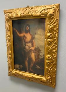 Vintage PRINT Depicting Saint John the Baptist In The Wilderness