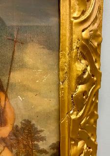 Vintage PRINT Depicting Saint John the Baptist In The Wilderness - Photo 3