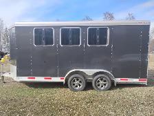 2023 Exiss Bumper Pull Aluminum Horse Trailer