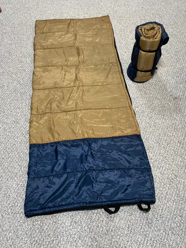 Two Mild Weather Sleeping Bags with Liner, EACH