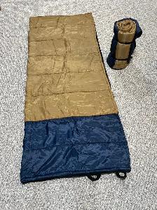 Two Mild Weather Sleeping Bags with Liner, EACH
