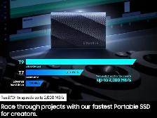 SAMSUNG T9 1TB Portable SSD, USB 3.2 Gen. 2x2, Black - Photo 2