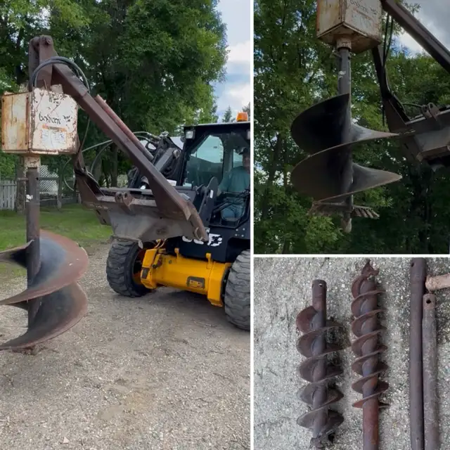 FOR SALE BOB CAT AUGER MODEL 12 WITH EXTENSIONS AND BITS