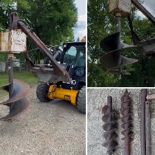 FOR SALE BOB CAT AUGER MODEL 12 WITH EXTENSIONS AND BITS