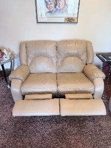 Leather Reclining Sofa and Loveseat Set - Photo 2