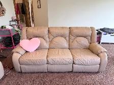 Leather Reclining Sofa and Loveseat Set - Photo 3