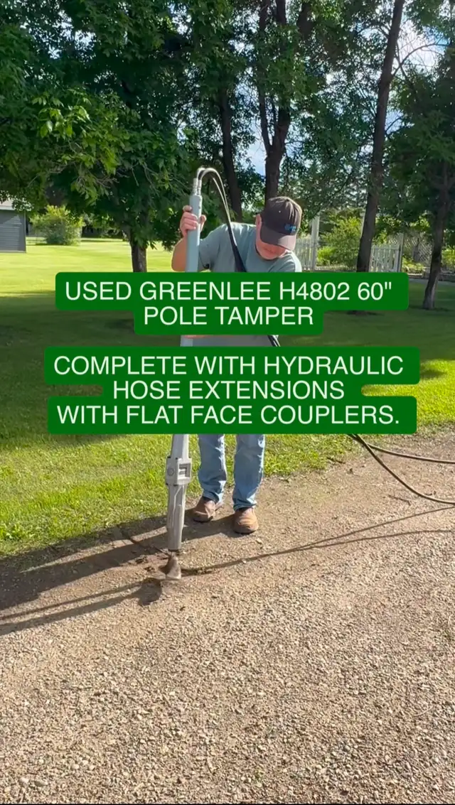 FOR SALE USED GREENLEE POLE TAMPER H4802 60'