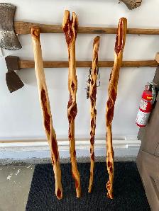 Diamond Willow Hiking Sticks - Photo 4