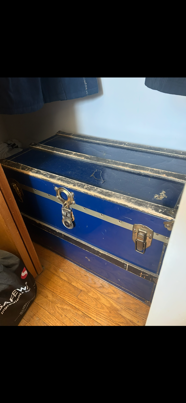 Vintage metal trunks for sale