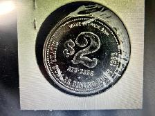 ONE COLLECTABLE 1983 SILVER DOLLAR DINNING ROOM TOKEN IN EDMONTO