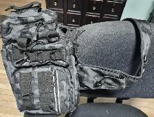 TACTICAL FISHING TACKLE SLING BAG / WAIST PACK – BLACK CAMO $40