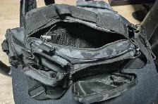 TACTICAL FISHING TACKLE SLING BAG / WAIST PACK – BLACK CAMO $40 - Photo 2