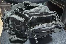 TACTICAL FISHING TACKLE SLING BAG / WAIST PACK – BLACK CAMO $40 - Photo 3