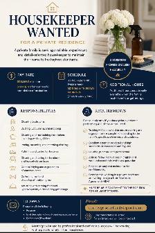 Part-Time Housekeeper/Maid Wanted
