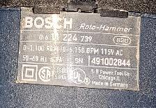 BOSCH BULLDOG SDS ROTARY IMPACT HAMMER DRILL WITH BITS - Photo 8