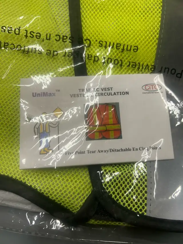 traffic reflective vest  for a pack of 10