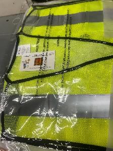traffic reflective vest  for a pack of 10 - Photo 3