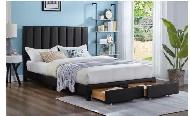 Queen size storage bed with mattress
